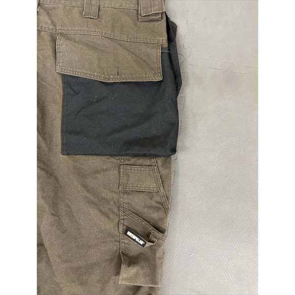 Caterpillar Work Pants Men's CAT Trademark Holster CARGO Tool Pockets sz 50/30 - Picture 11 of 12